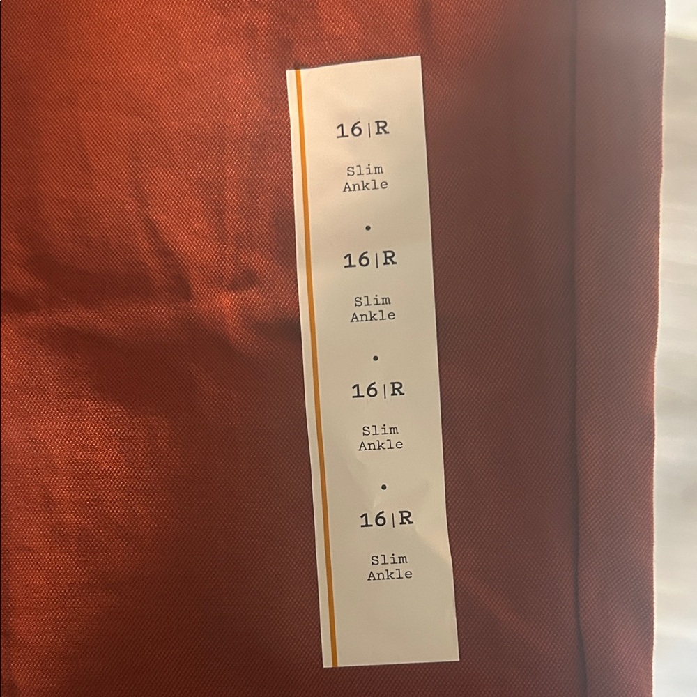 Target Slim Ankle Linen Pants - Rust Color - Picture 4 of 5